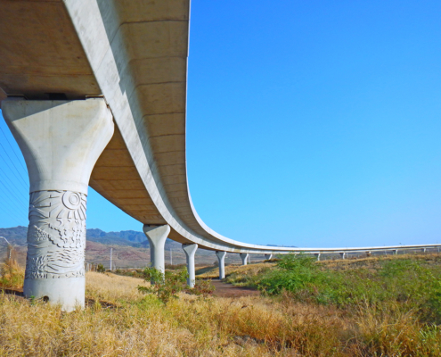 Honolulu Rapid Transit Viaduct Phase 1 & 2 - Oahu, Hawaii (Photo courtesy of FIGG.)